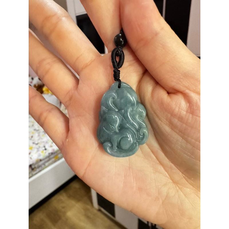Kalung Fashion Style Giok Jade Pendant Asli Original Fox
