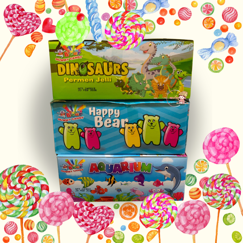 

Funny Bear Gummy Candy (1box/12pcs/180gr)