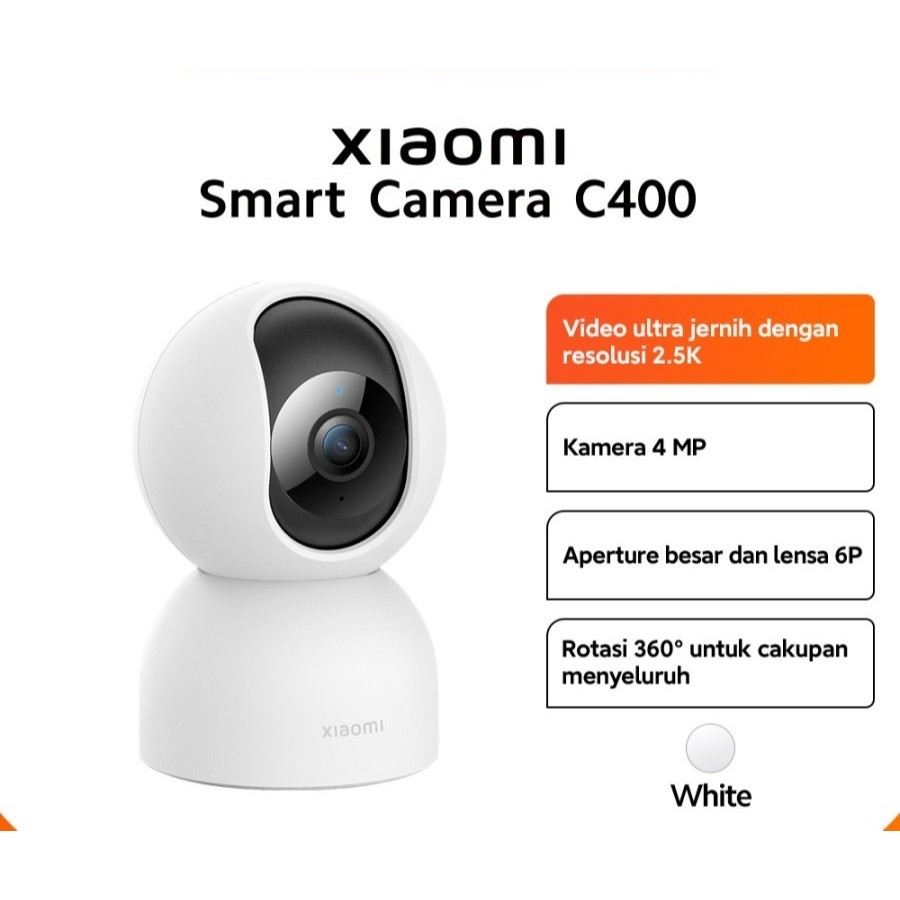 Xiaomi MI C400 IPCam Wifi 4MP 2.5K IP Camera Wireless Kamera CCTV 360° - CCTV ONLY