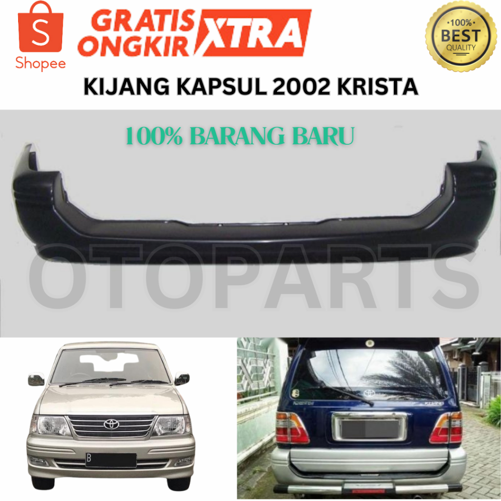 (OEM MADE IN MALAYSIA) BUMPER BELAKANG KIJANG KRISTA EFI 2002 2003 2004 BARU OEM IMPORT