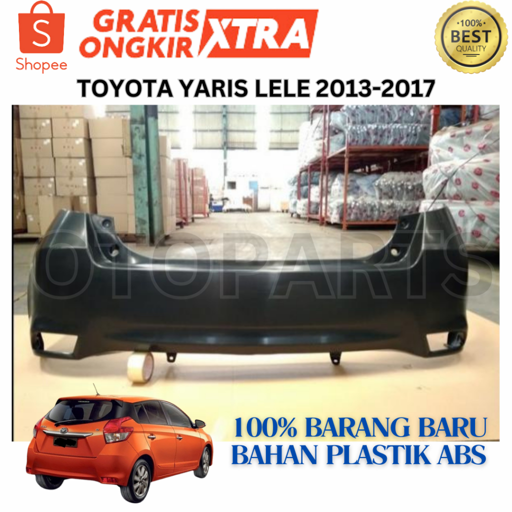 52159-0U910 BUMPER BEMPER BELAKANG YARIS LELE 2013 2014 2015 2016 2017 BARU OEM IMPORT