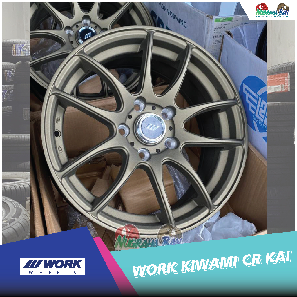 VELG MOBIL BARU WORK KIWAMI CR KAI R16. NUGRAHA BAN TOKO VELG DAN BAN CIANJUR