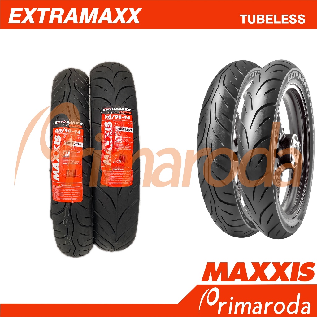 Sepasang Ban Tubeless Honda BeAT Maxxis Extramaxx