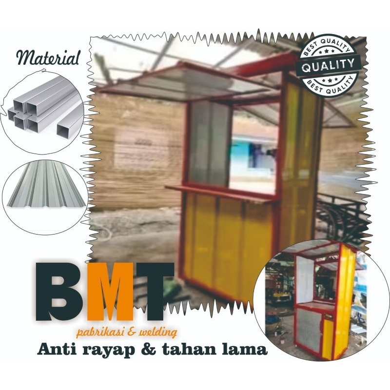 booth container.  /gerobak