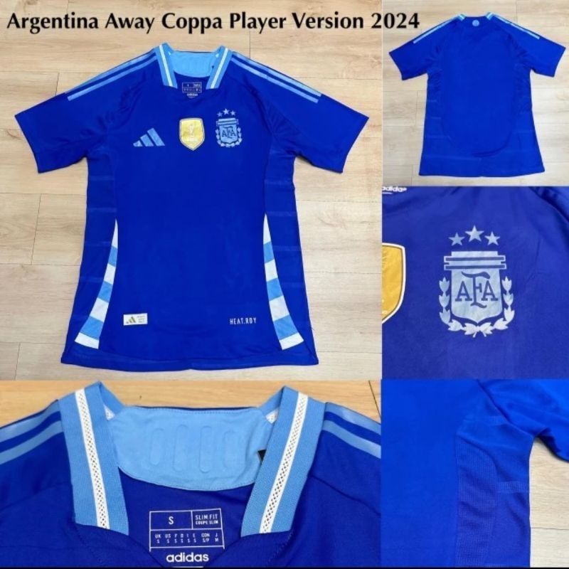 PLAYER ISSUE JERSEY BAJU BOLA ARGENTINA AWAY COPPA PI 2024