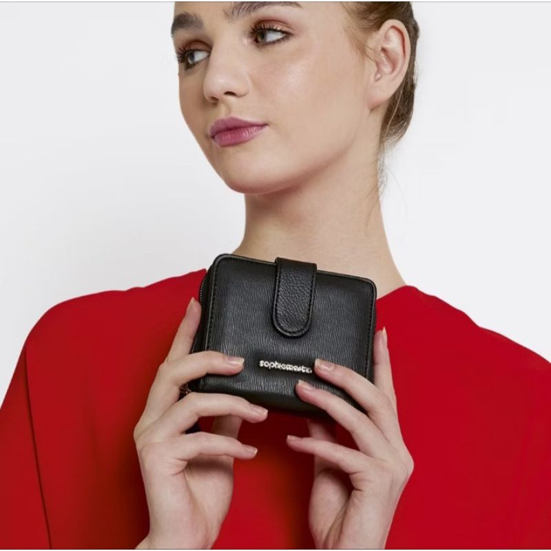 Sophie Martin Dompet Renly Dompet Lipat Wanita Warna Hitam