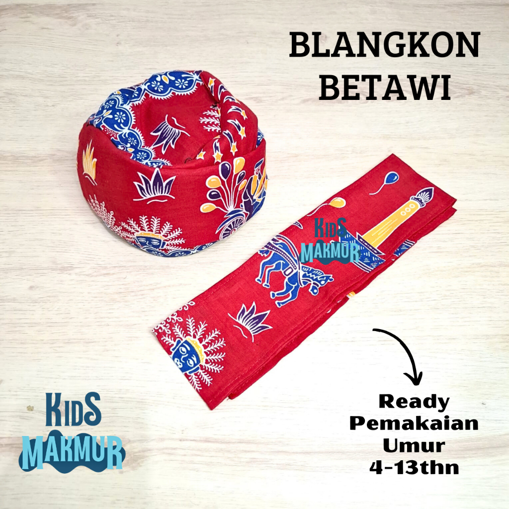 Blangkon betawi jawa anak laki laki blangkon batik betawi anak topi blangkon betawi anak laki-laki t