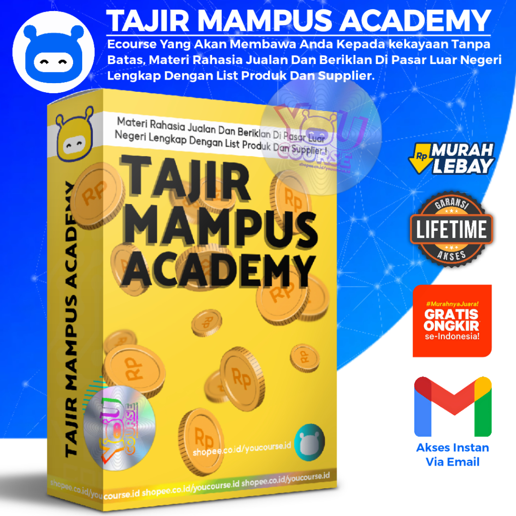 TAJIR MAMPUS ACADEMY - Cara Lengkap Jualan Dan Beriklan Di Pasar Luar Negeri Lengkap Youcourse
