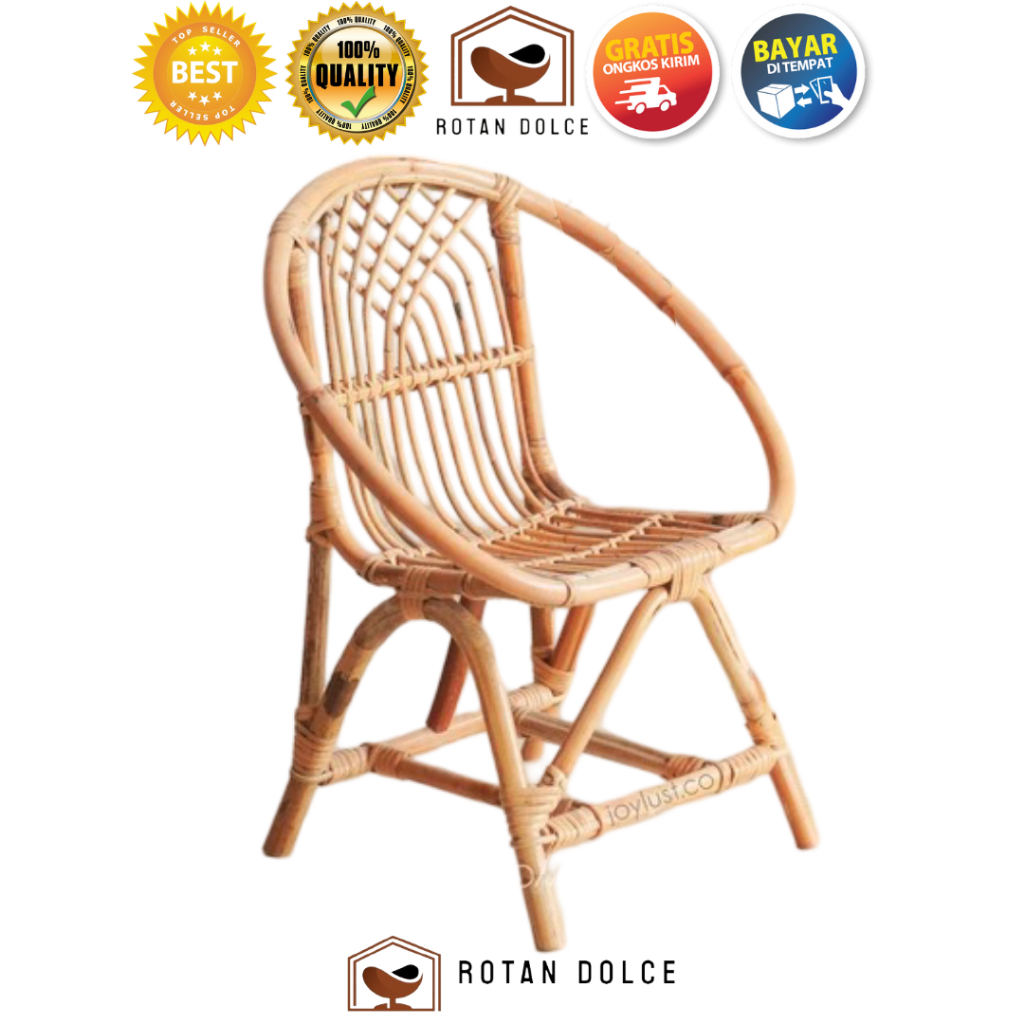 Kursi Teras Rotan Anak Bali Estetik Rotan Lucu Buat Anak-anak