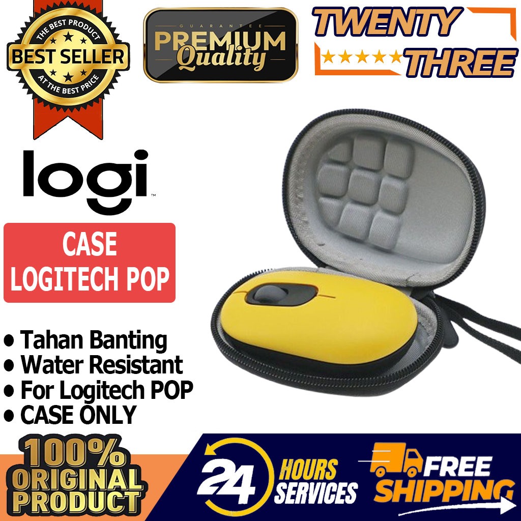 Casing Hard Case Kotak Tas Penyimpanan Logi Logitech POP Mouse / Pebble 2 m350 slim Cover Hardcase