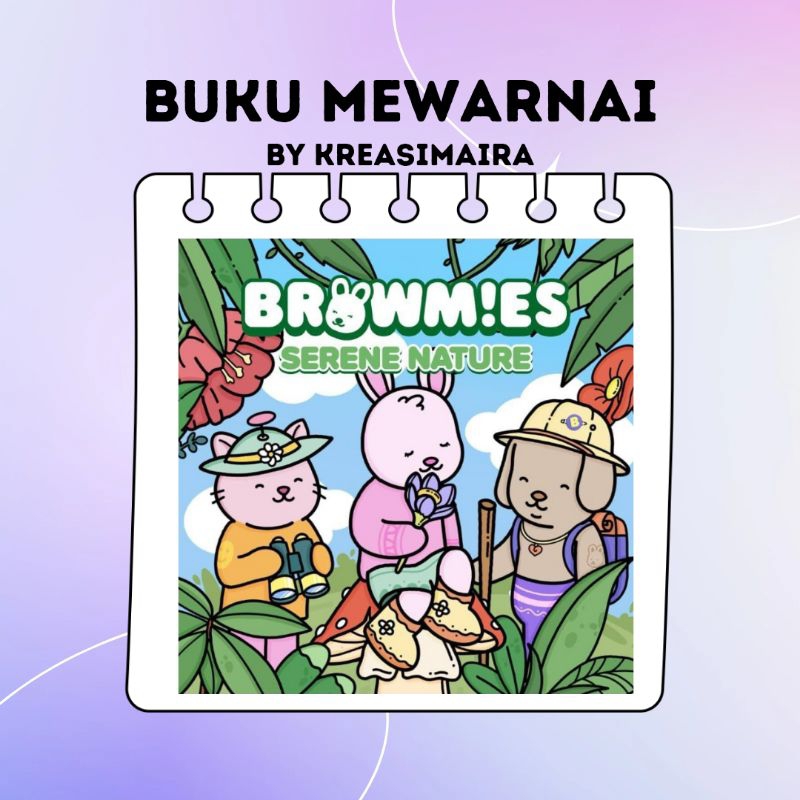 Browmies Serene Nature Coloring book