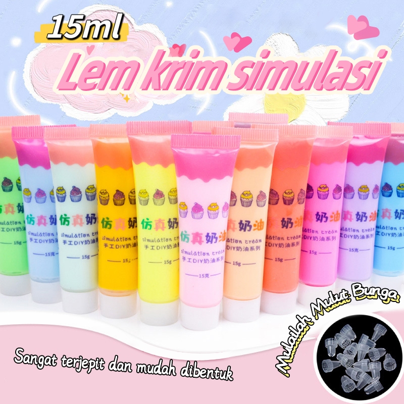 

✨COD✨（1pcs) Lem Dekor Imitation Cream Deco Cream Resin Clay Best Seller
