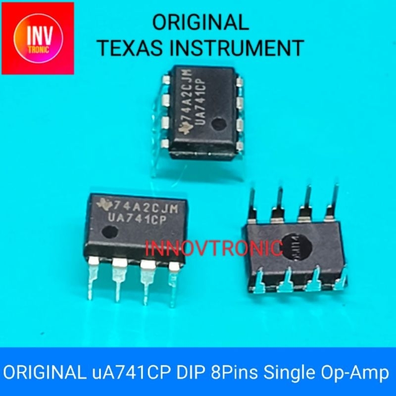 ORIGINAL IC uA741CP 741 CP TEXAS INSTRUMENT DIP 8 Pin 1 Channel Op Amp