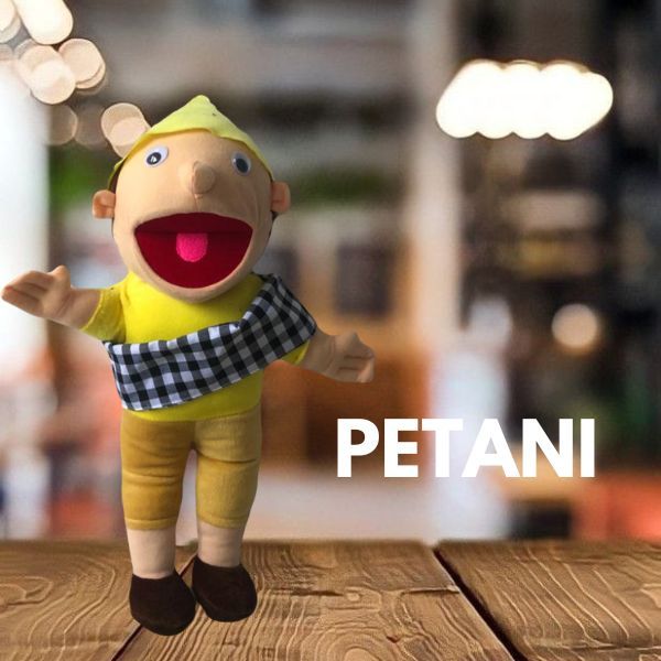 Boneka Karakter Petani / Boneka Tangan Mulut Gerak / Mainan Boneka Edukasi / Boneka Tangan Muppet