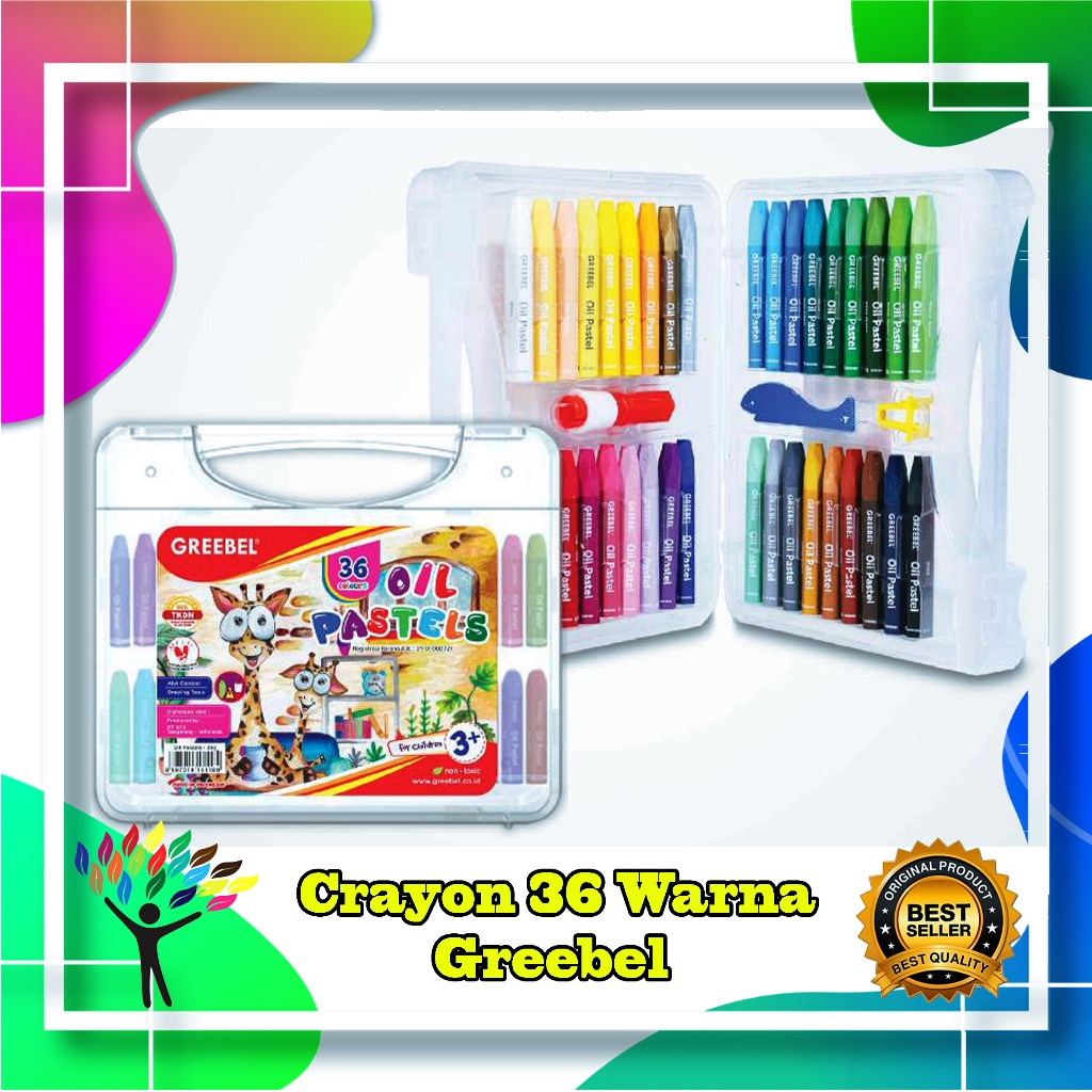 

Crayon / Oil Pastel 36 Warna - GREEBEL ORIGINAL
