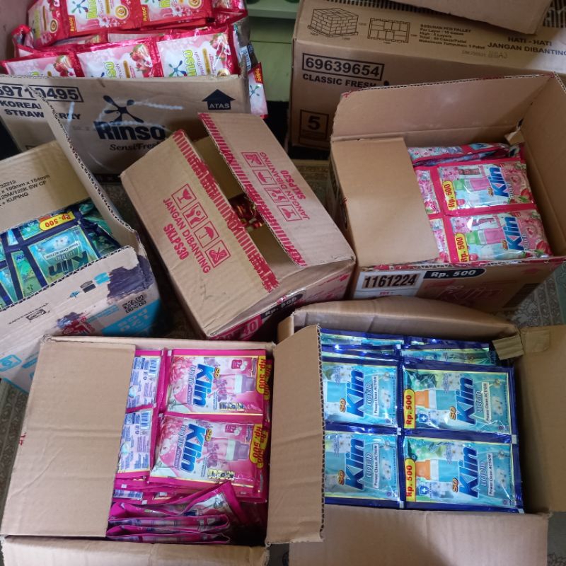 soklin cair sachet 1 dus isi 120 pcs / soklin liquid