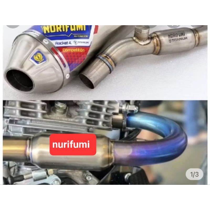 knalpot crf klx wr155 nurifumi titanium