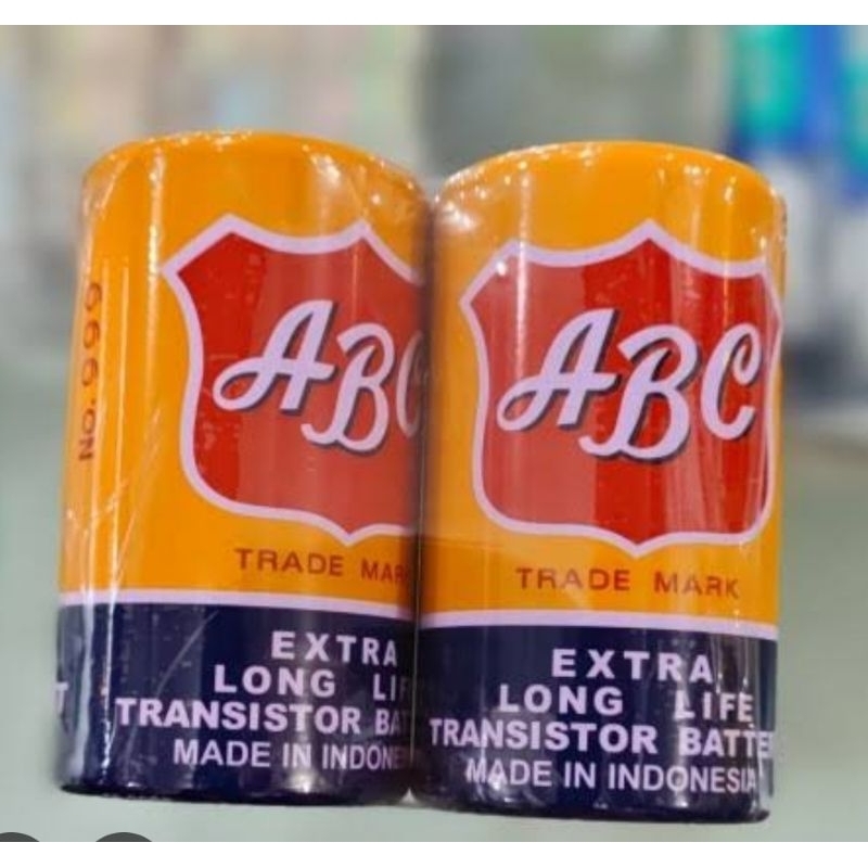 Baterai ABC besar kuning r20D Batu Baterai