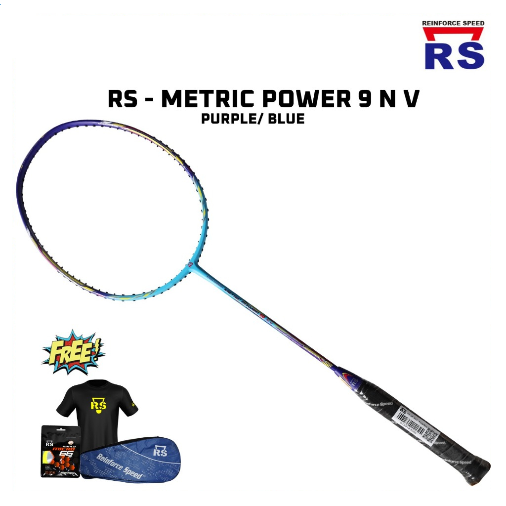 Raket Badminton Reinforce Speed RS Metric Power 9 N V