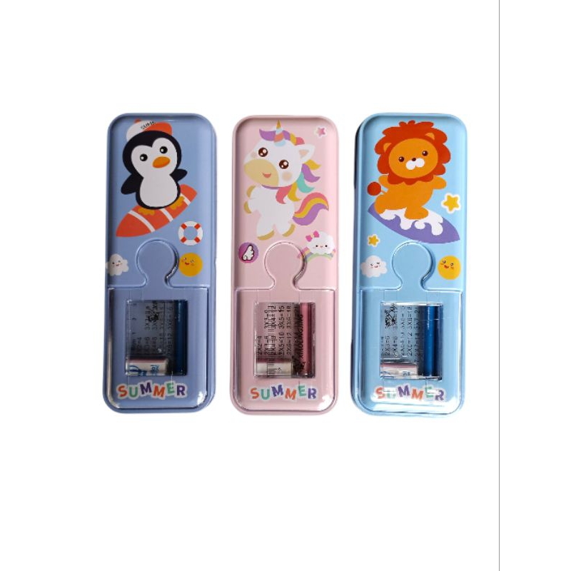 

Kotak pensil karakter binatang / tempat pensil kaleng fancy 2 susun / tempat pensil 2 susun / kotak pensil set