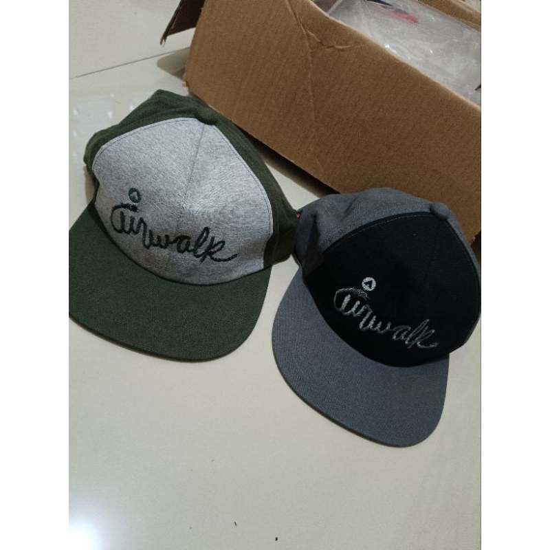 sports station big sale airwalk cap topi grey army