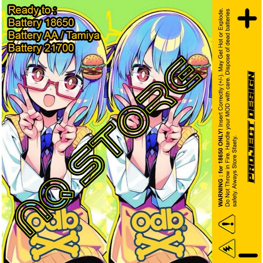 

Sticker Warp Pelindung Battery 18650 Girl KAWAI 3