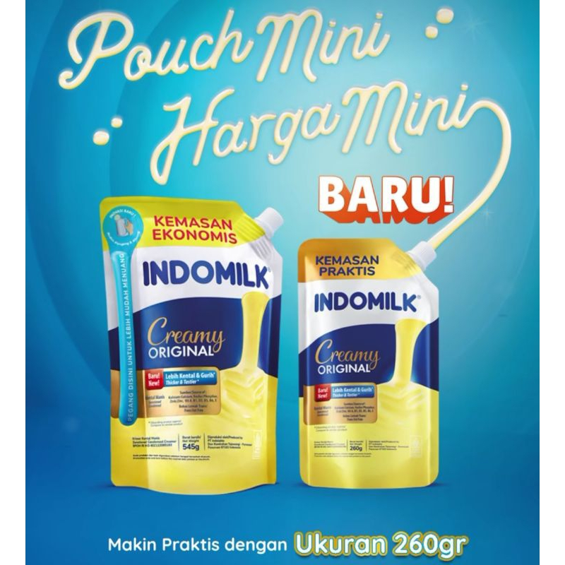 

INDOMILK Kental Manis 260 Gr // susu kental manis Original