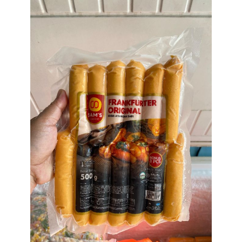 

Sosis bakar jumbo merk Sam's choice berat 500gram