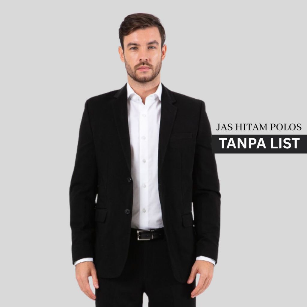 Jas Formal Pria Premium Warna Hitam
