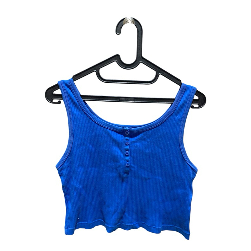 Uniqlo Cropped Ribbed Tank Top