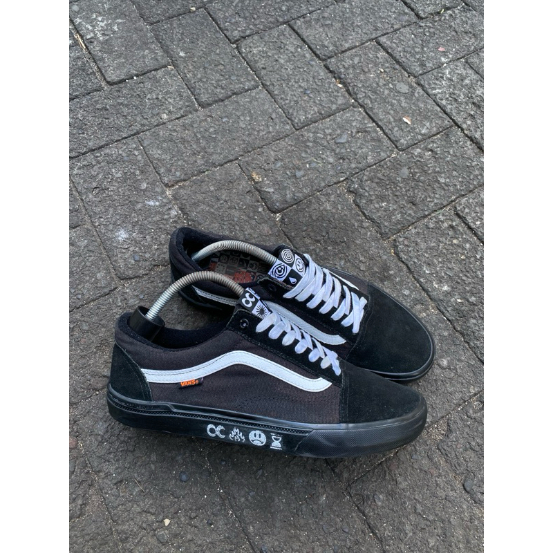 VANS OLD SKOOL PRO BMX x CULT CREW BLACK SIZE 44 ORIGINAL SECOND