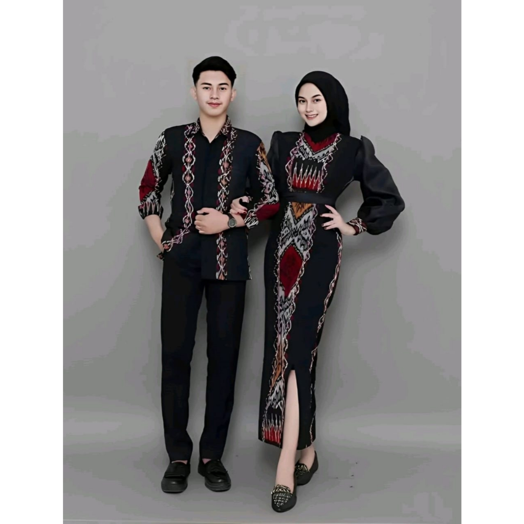 COUPLE TENUN ETNIK || BAJU KONDANGAN MODEL BARU || BAJU PASANGAN || BAJU KELUARGA / BAJU COUPLE PASA