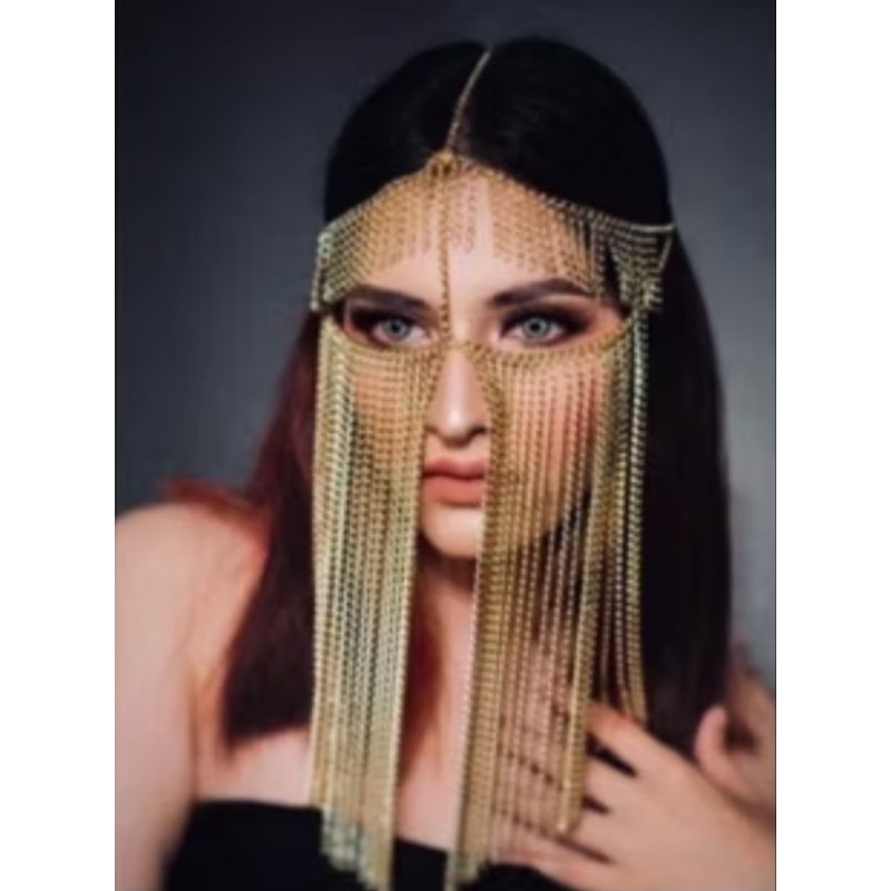 Arabian Look Cadar Rantai Gold