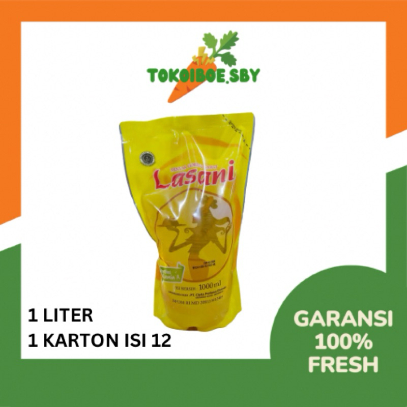 

Minyak Goreng Lasani 1 Liter - 1 Karton isi 12pcs