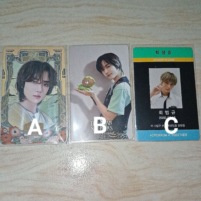 beomgyu official photocard