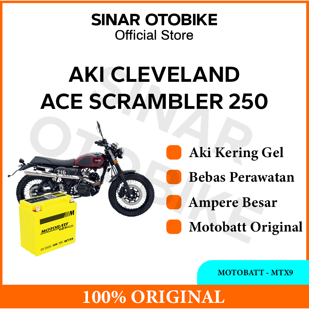 AKI SCRAMBLER 250 MOTOBATT - MTX9