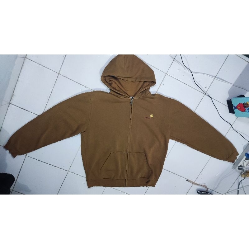 Carhartt WIP Hooded Squad Jacket Brown