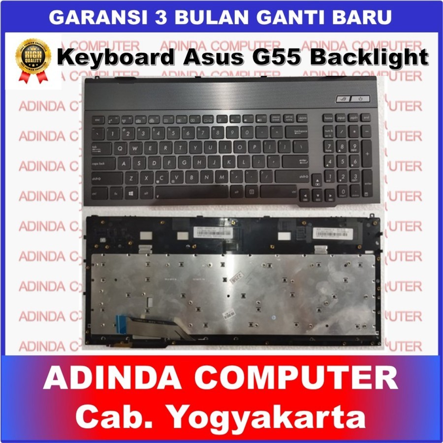 Keyboard Asus ROG G55 G75 G75VM G57 G57J G57JK G57VM G57VW Backlight