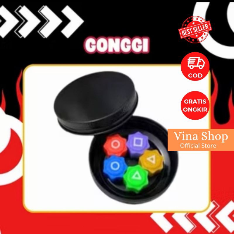Dadu Squid Game Dadu Warna Warni Gonggi