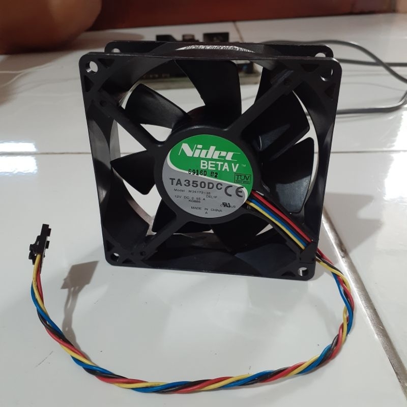 Nidec BETA V kipas dc 12V 9cm 4 pin kabel