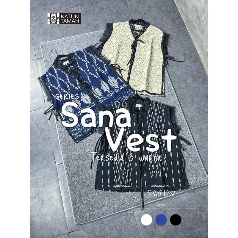(NEW ARRIVAL) Sana Vest / Vest Tenun / Outer Tenun / Outer Kondangan / Vest Brokat