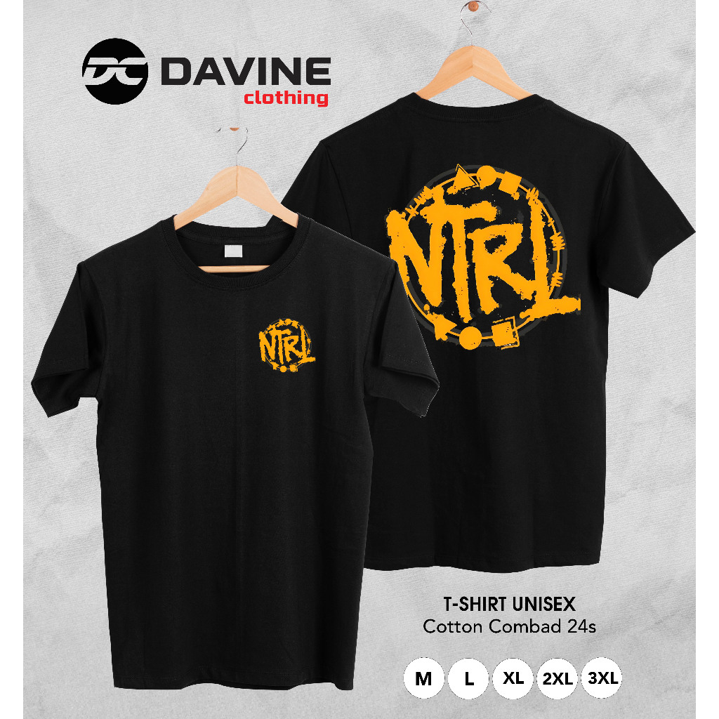KAOS NTRL / KAOS MUSIC NTRL / BAJU BAND ROCK NTRL / KAOS PRIA WANITA COMBAD 24S