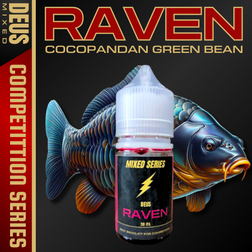 ESSEN OPLOSAN DEUS AROMA RAVEN COCOPANDAN KACANG HIJAU untuk umpan ikan essen / essen Ikan Mas / ess