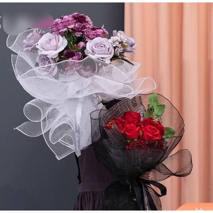 

1Roll Korean Polynet/ Jaring Buket/ Cellophane Jaring/ Wrapping Bucket 1 roll