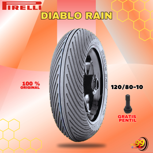 Ban Motor PIRELLI DIABLO RAIN 120/80 Ring 10 Tubeless