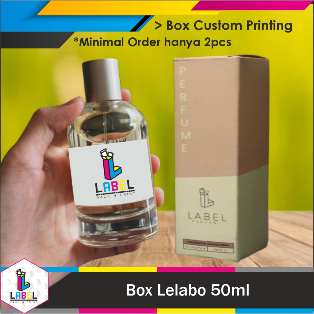 Dus Packaging / Box Parfum lelabo 50ml Custom Desain Full Print