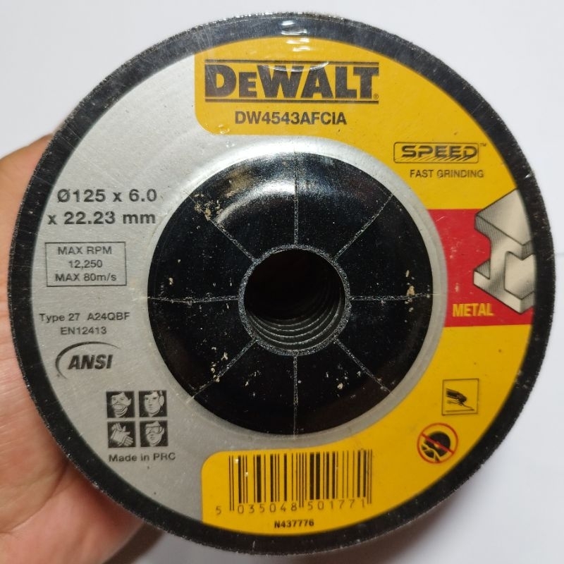 Batu Poles Gerinda 5 In Dewalt 125 X 6 Mata Asah Grinding Wheel 5" 5 Inch 125*6*22.2 Gurinda Poles
