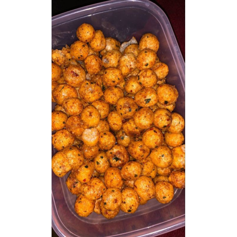 

cimol kering dengan rasa pedas gurih