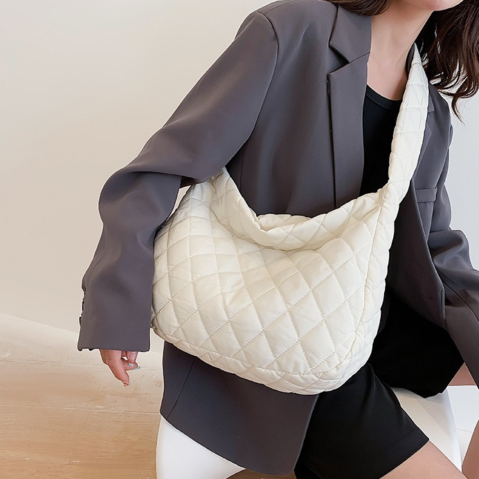 NUII - Korean Puffy Tote Bag Wanita / Tote Bag Puffy Bag Aesthetic Korean Style Shoulder Bag Besar