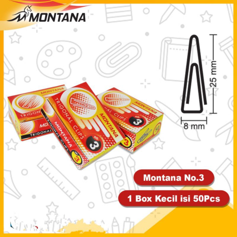 

TRIGONAL PAPER CLIP MONTANA NO 3 PENJEPIT KERTAS MURAH